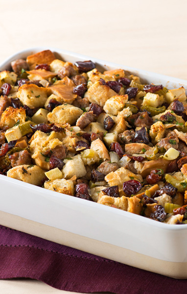 Sausage, Apple, Cherry and Prune Stuffing